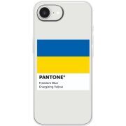 Прозорий чохол BoxFace Apple iPhone 16e Pantone вільний синій