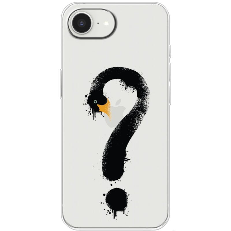 Прозорий чохол BoxFace Apple iPhone 16e Swan question