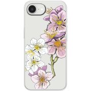 Прозорий чохол BoxFace Apple iPhone 16e Cherry Blossom