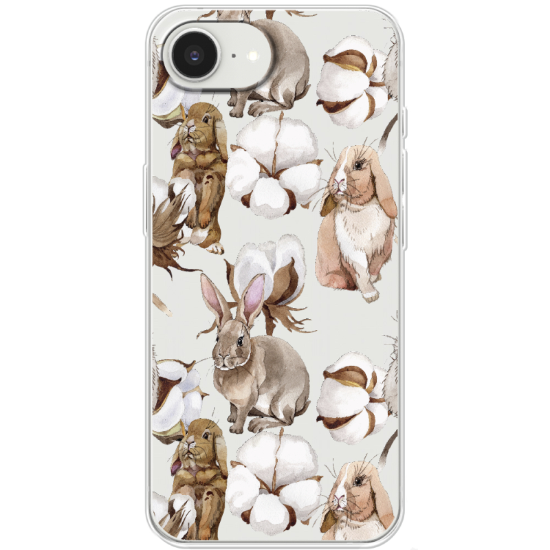 Прозорий чохол BoxFace Apple iPhone 16e Cotton and Rabbits