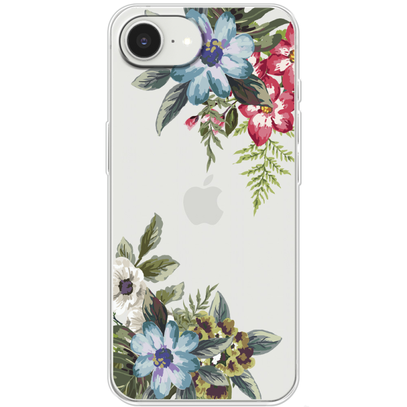 Прозорий чохол BoxFace Apple iPhone 16e Floral