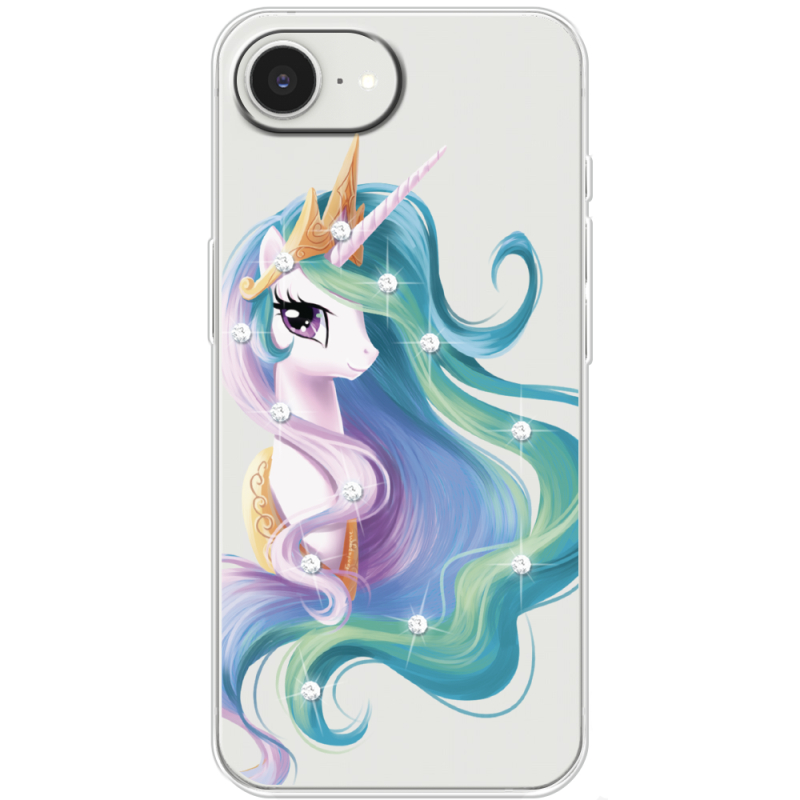 Чохол зі стразами Apple iPhone 16e Unicorn Queen