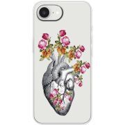 Чохол зі стразами Apple iPhone 16e Heart