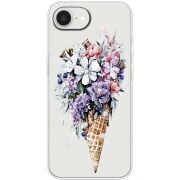 Чохол зі стразами Apple iPhone 16e Ice Cream Flowers