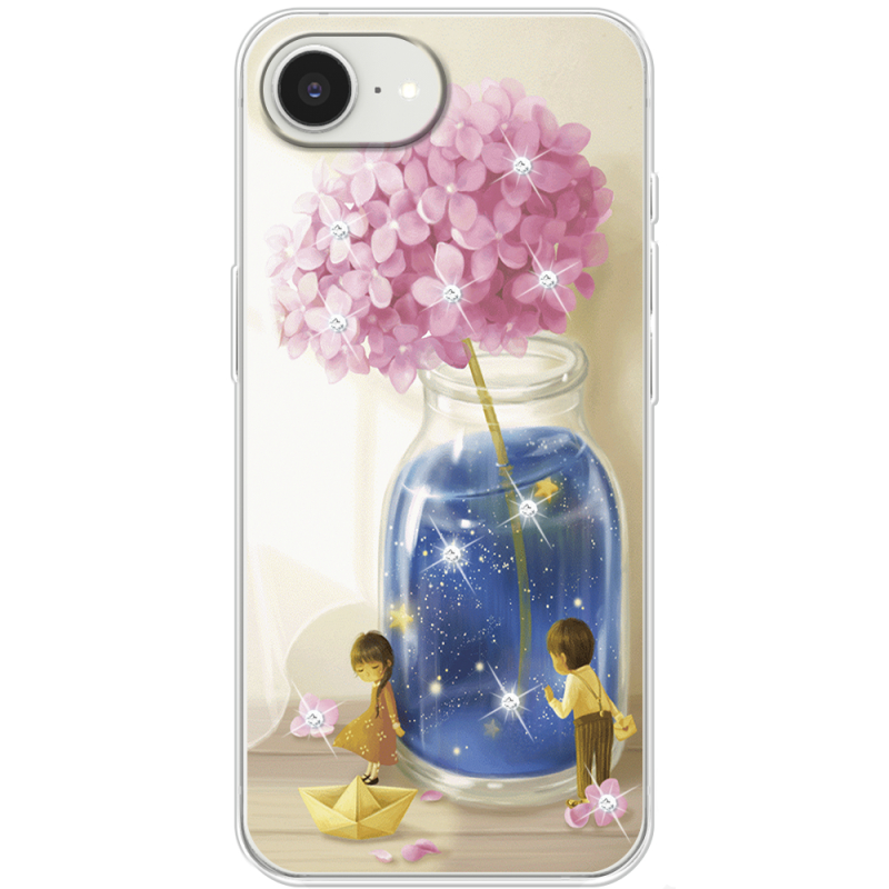 Чохол зі стразами Apple iPhone 16e Little Boy and Girl