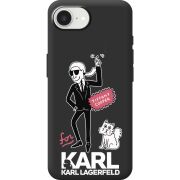 Чорний чохол BoxFace Apple iPhone 16e For Karl