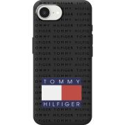 Чорний чохол BoxFace Apple iPhone 16e Tommy Print