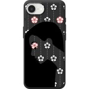 Чорний чохол BoxFace Apple iPhone 16e Flower Hair