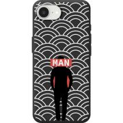 Чорний чохол BoxFace Apple iPhone 16e Man Pattern