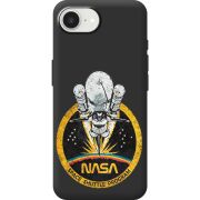 Чорний чохол BoxFace Apple iPhone 16e NASA Spaceship