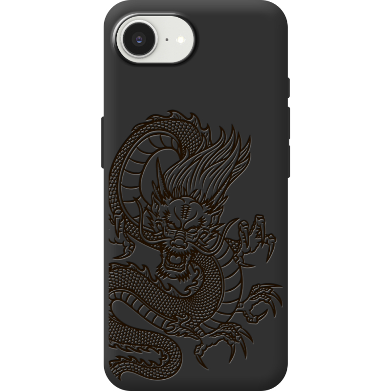 Чорний чохол BoxFace Apple iPhone 16e Chinese Dragon