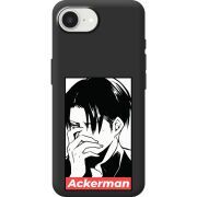 Чорний чохол BoxFace Apple iPhone 16e Attack On Titan - Ackerman