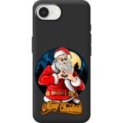 Чорний чохол BoxFace Apple iPhone 16e Cool Santa