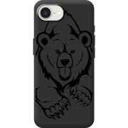 Чорний чохол BoxFace Apple iPhone 16e Grizzly Bear