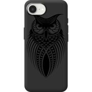 Чорний чохол BoxFace Apple iPhone 16e Owl