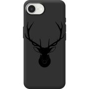 Чорний чохол BoxFace Apple iPhone 16e Deer