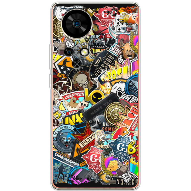 Чохол BoxFace Ulefone Note 17 Pro CS:Go Stickerbombing