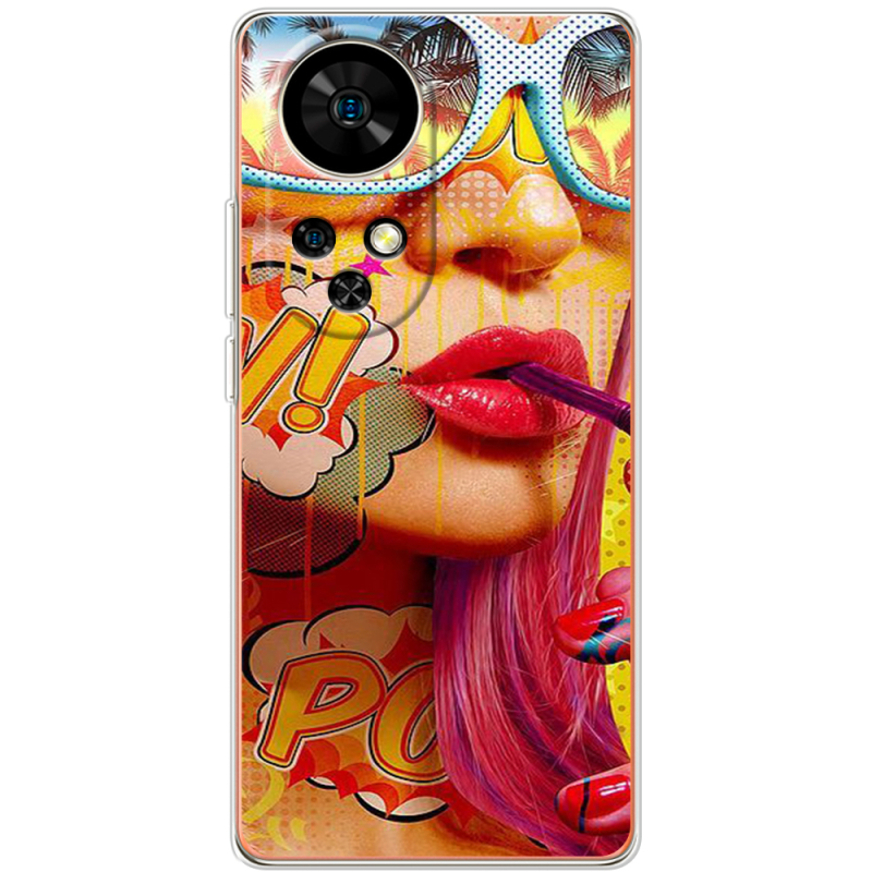 Чохол BoxFace Ulefone Note 17 Pro Yellow Girl Pop Art