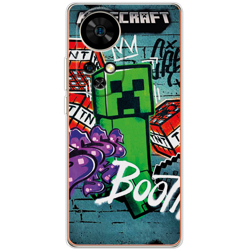 Чохол BoxFace Ulefone Note 17 Pro Minecraft Graffiti