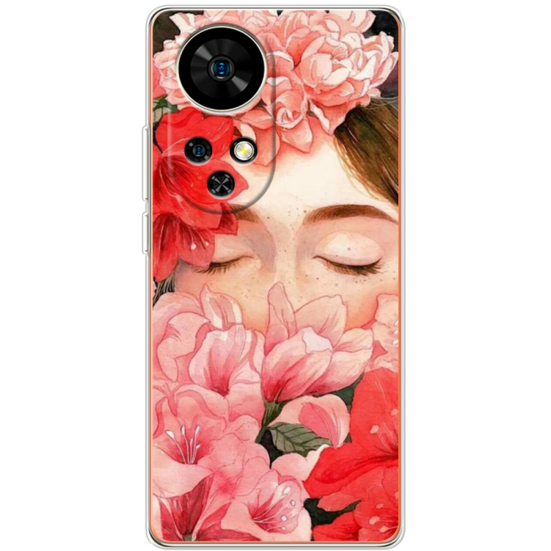 Чохол BoxFace Ulefone Note 17 Pro Girl in Flowers