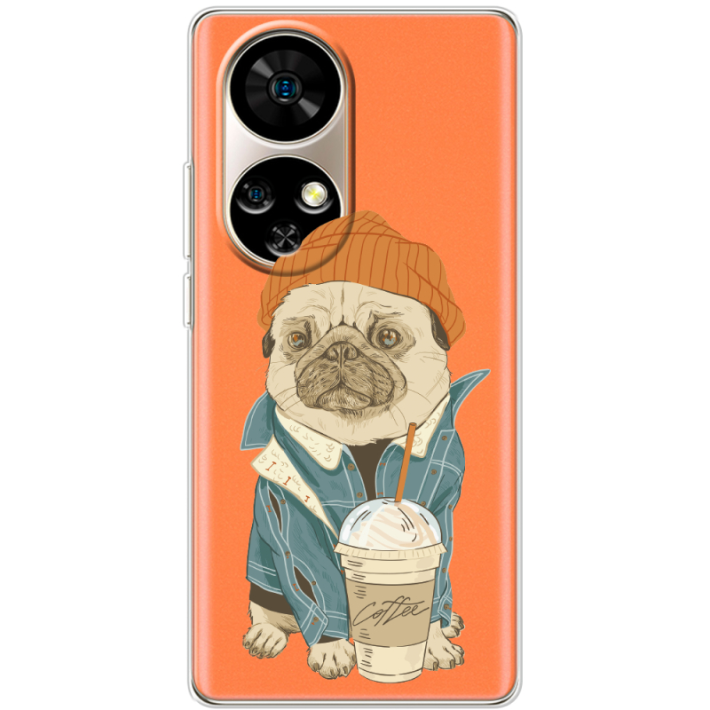 Прозорий чохол BoxFace Ulefone Note 17 Pro Dog Coffeeman