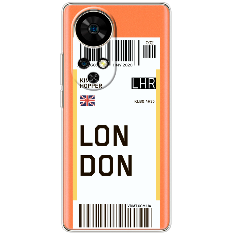 Прозорий чохол BoxFace Ulefone Note 17 Pro Ticket London