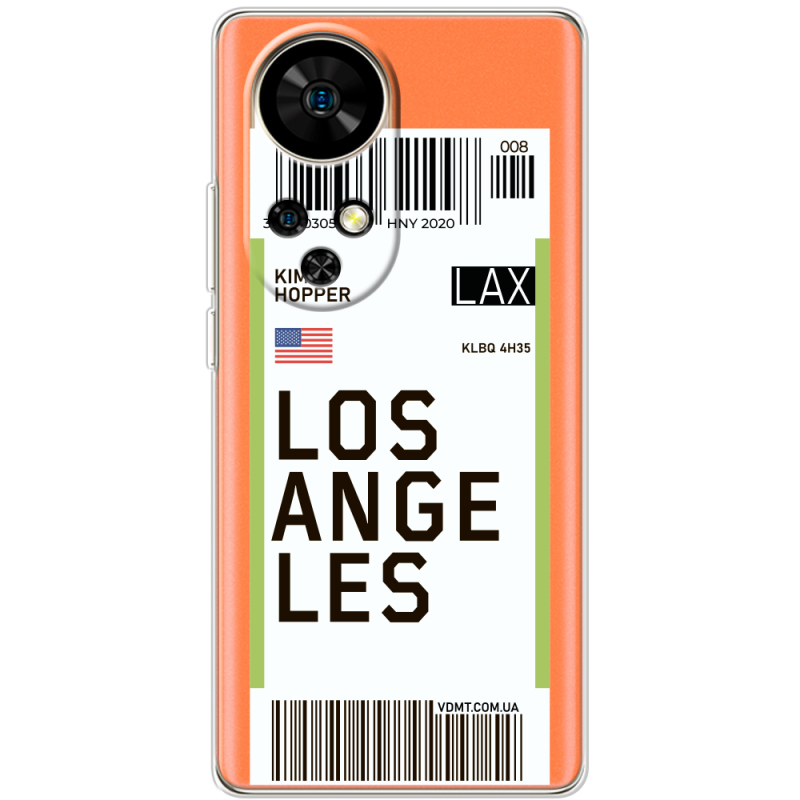 Прозорий чохол BoxFace Ulefone Note 17 Pro Ticket Los Angeles