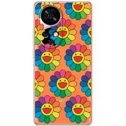 Прозорий чохол BoxFace Ulefone Note 17 Pro Hippie Flowers