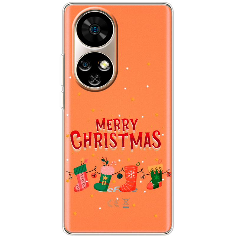 Прозорий чохол BoxFace Ulefone Note 17 Pro Merry Christmas