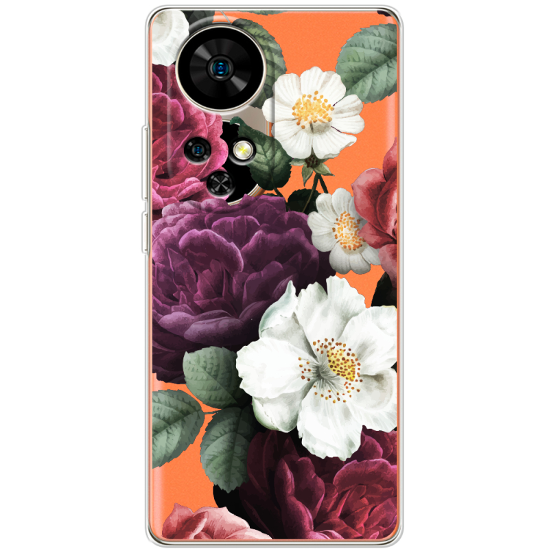 Прозорий чохол BoxFace Ulefone Note 17 Pro Floral Dark Dreams