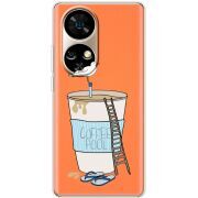 Прозорий чохол BoxFace Ulefone Note 17 Pro Segull in Cofee Pool