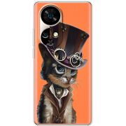 Прозорий чохол BoxFace Ulefone Note 17 Pro Steampunk Cat