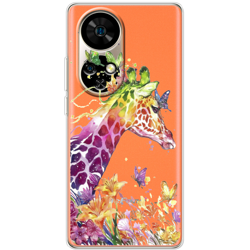 Прозорий чохол BoxFace Ulefone Note 17 Pro Colorful Giraffe