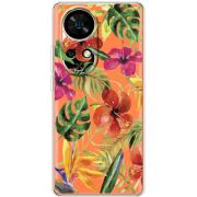 Прозорий чохол BoxFace Ulefone Note 17 Pro Tropical Flowers