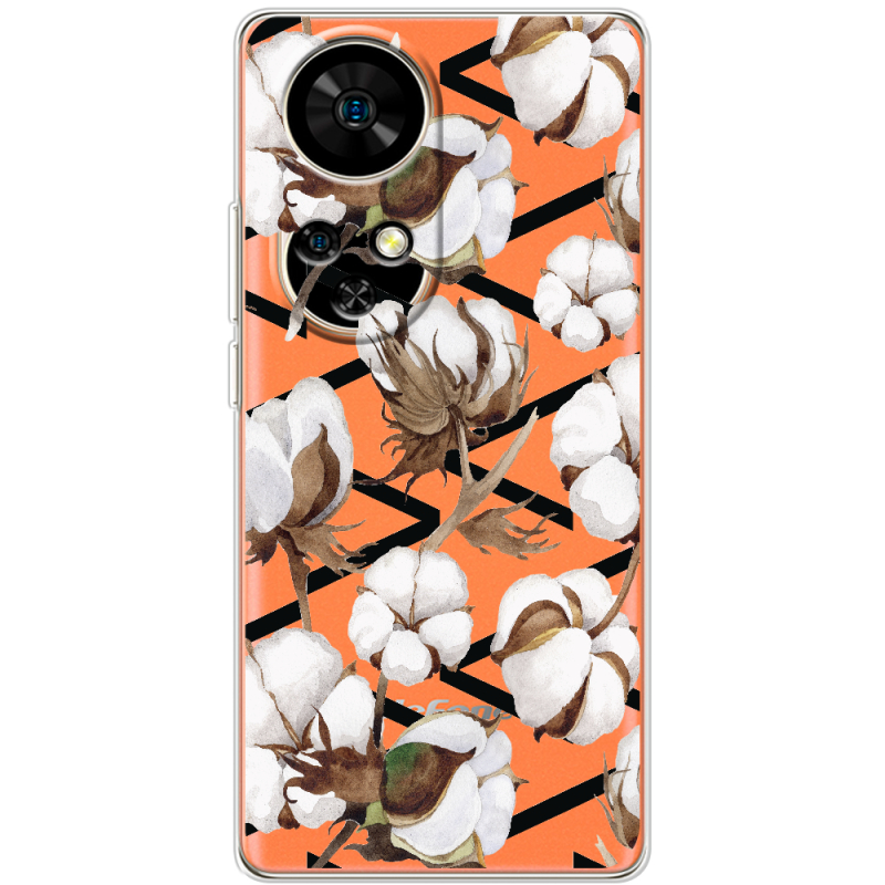 Прозорий чохол BoxFace Ulefone Note 17 Pro Cotton flowers