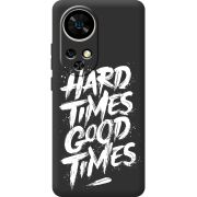 Чорний чохол BoxFace Ulefone Note 17 Pro Hard Times Good Times