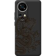 Чорний чохол BoxFace Ulefone Note 17 Pro Chinese Dragon