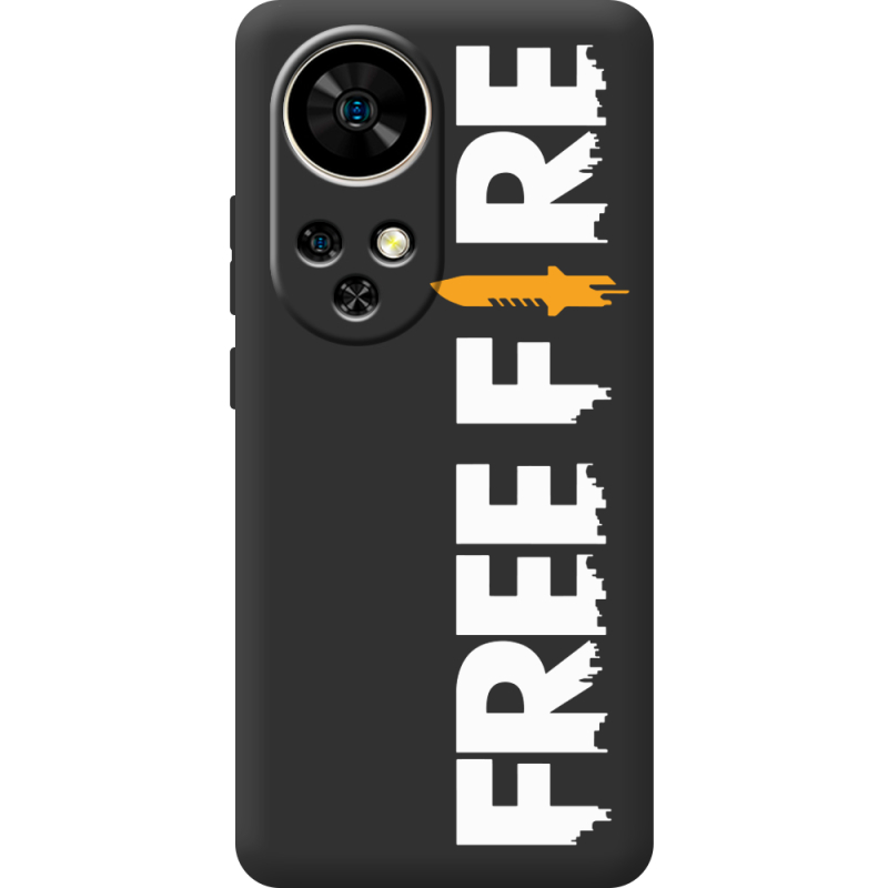 Чорний чохол BoxFace Ulefone Note 17 Pro Free Fire White Logo