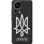 Чорний чохол BoxFace Ulefone Note 17 Pro Тризуб монограмма ukraine