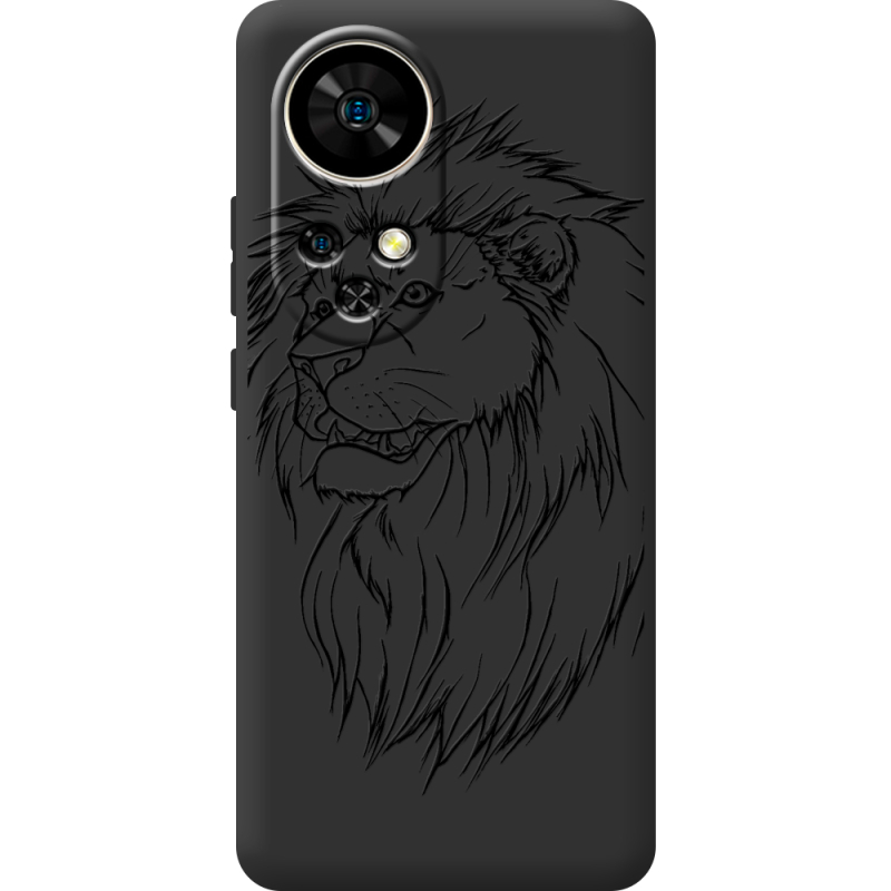 Чорний чохол BoxFace Ulefone Note 17 Pro Lion