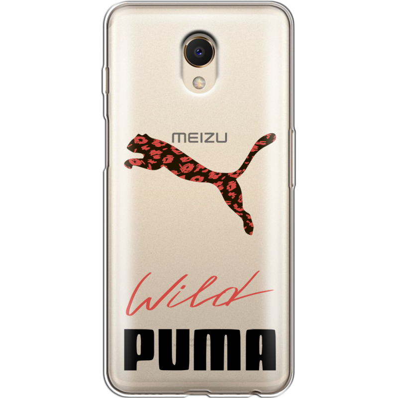 Прозрачный чехол Uprint Meizu M6s Wild Cat