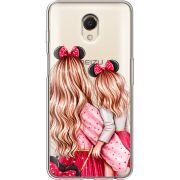 Прозрачный чехол Uprint Meizu M6s Mouse Girls