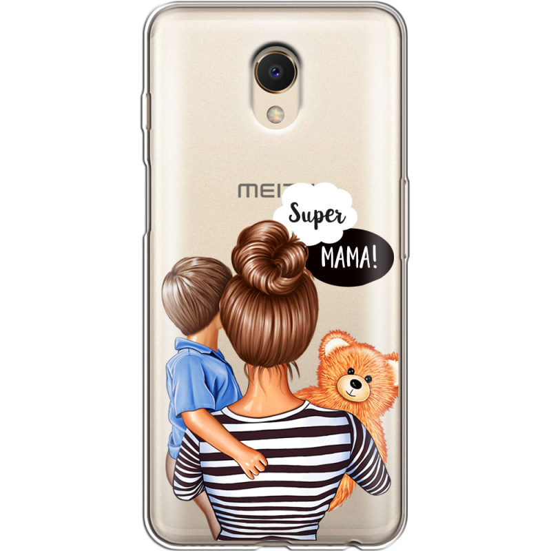 Прозрачный чехол Uprint Meizu M6s Super Mama and Son