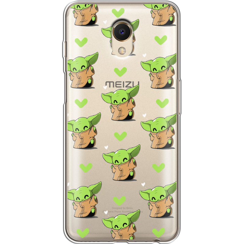 Прозрачный чехол Uprint Meizu M6s Pattern Baby Yoda
