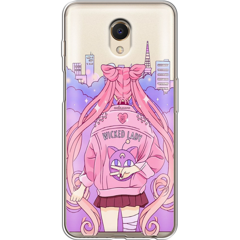 Прозрачный чехол Uprint Meizu M6s Wiked Lady