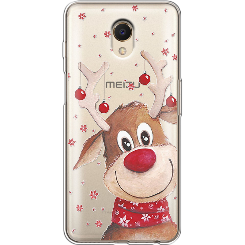 Прозрачный чехол Uprint Meizu M6s Winter Deer