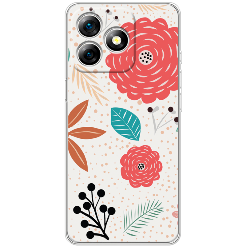 Чохол BoxFace Ulefone Note 18 Pro Line Flowers