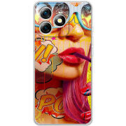 Чохол BoxFace Ulefone Note 18 Pro Yellow Girl Pop Art