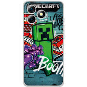 Чохол BoxFace Ulefone Note 18 Pro Minecraft Graffiti