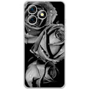 Чохол BoxFace Ulefone Note 18 Pro Black and White Roses